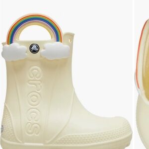 CROCS RainBoots with Rainbow Accent, sold out at stores